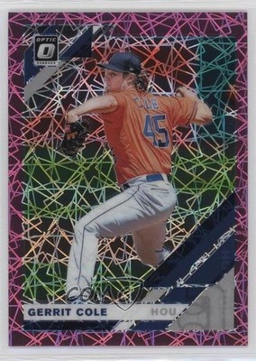 2019 Panini Donruss Optic Pink Velocity Prizm 49/199 Gerrit Cole #162 0t2