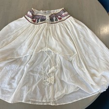 Jal  Peppar Kids Boho Skirt Short In Front Long In Back Size 12 100 Cotton