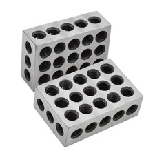 1 Matched Pair 1-2-3 Blocks 23 Holes .0002" Machinist 123 Jig Ultra Precision