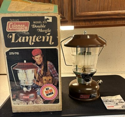 Coleman Lantern Model 275 Double Mantle Box Parts Only Untested Handle Rough