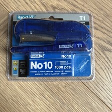 Rapid T1 Economy Desktop Stapler with No. 10 Staples - Sea Blue