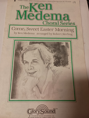 Come Sweet Easter Morning SATB by Ken Medema 1982 Sheet Music S12