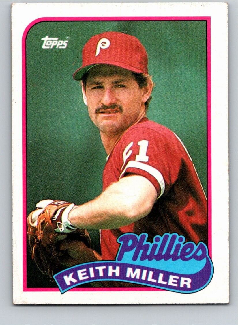 1989 Topps #268 Keith Miller Philadelphia Phillies Free Shipping!