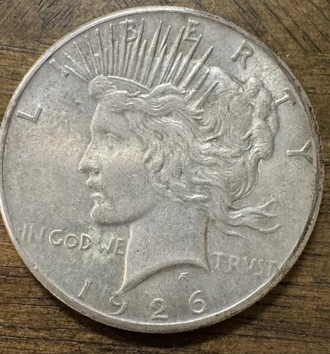 1926 $1 Peace Dollar XF Philadelphia Mint 90% Silver 10%