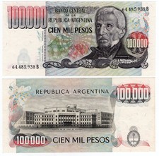 Argentina P-308b 100000 100,000 Pesos 1979 UNC