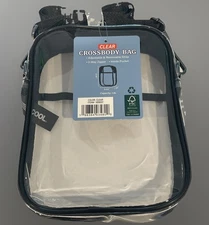 Clear Crossbody Bag by 32° Degrees Cool 1.9 L Capacity: 8.46" x 6.69” x 1.96”