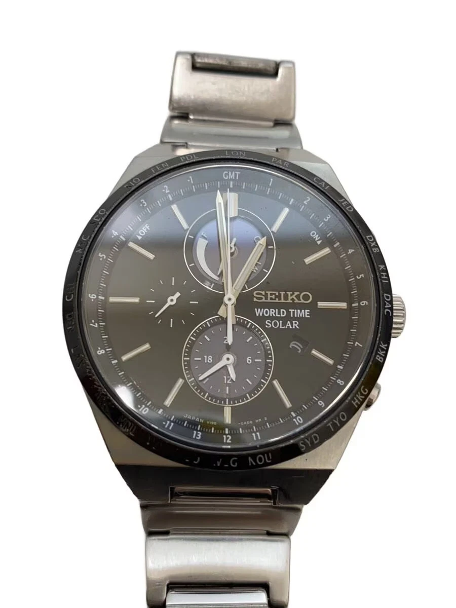 SEIKO WORLD TIME SOLAR 箱付き Seiko Wristwatches with World Time for sale - eBay