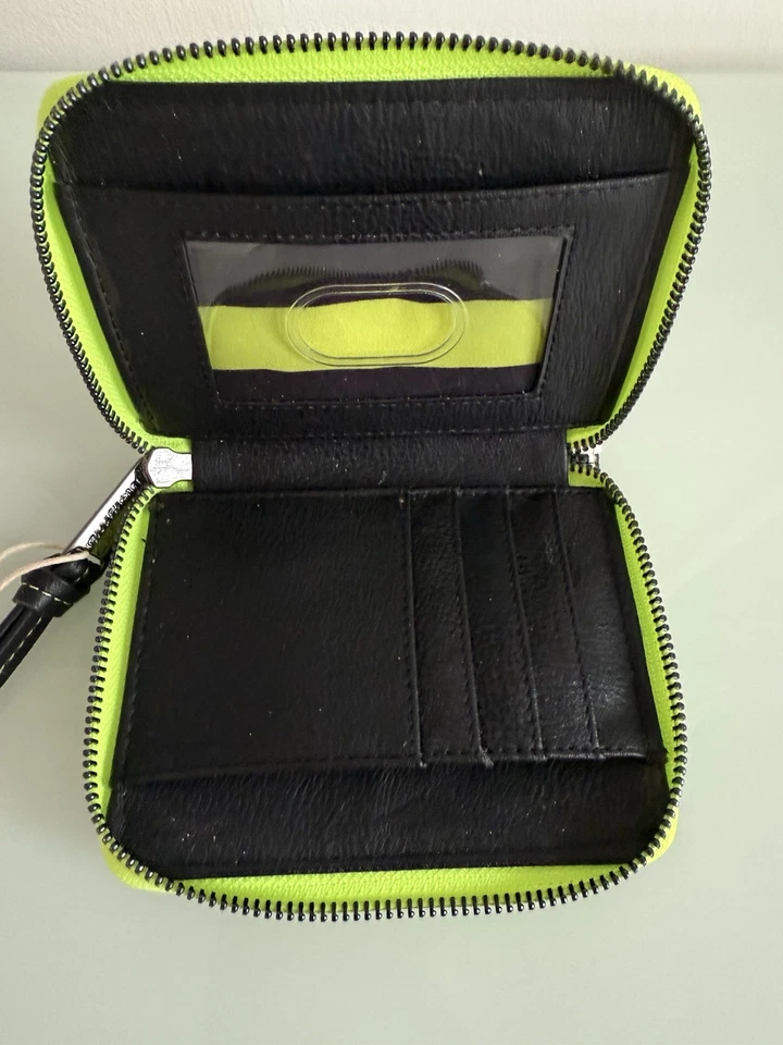 ✿ Cartera Disney Loungefly Pesadilla Antes de Navidad Rayas Cremallera Negra Verde Foto 4 de 4