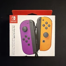 Nintendo Switch JoyCon Wireless Controllers - BRAND NEW - Purple/Orange