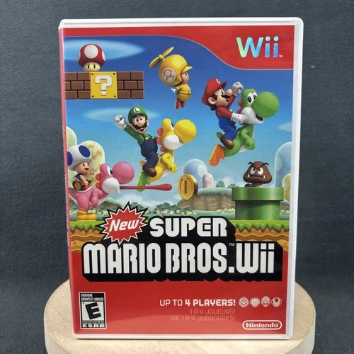 Nintendo Wii - New Super Mario Bros. Wii - Complete/CIB - Refurbished, Excellent