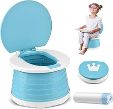 Orinal portátil infantil plegable para viajes 1–3 años, ligero y seguro