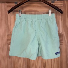 Kids Patagonia LARGE Boys Baggies Shorts Lined Mint Green 4" Swim Trunks Hiking