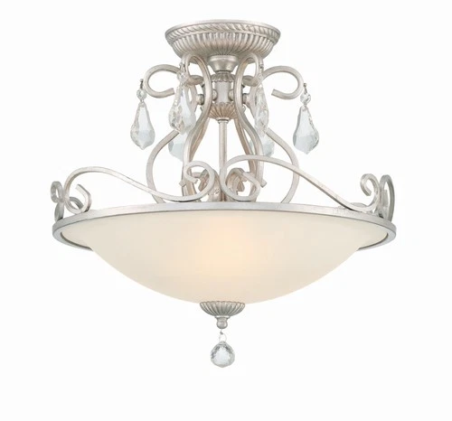 Crystorama Lighting Group 5010-CL-MWP Ashton 3 Light 17"W - Silver - Picture 1 of 8
