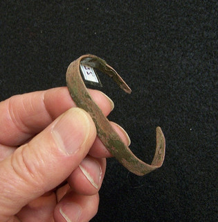 AUTHENTIC OLD COPPER CULTURE BRACELET FROM LANGLADE CO. WISCONSIN