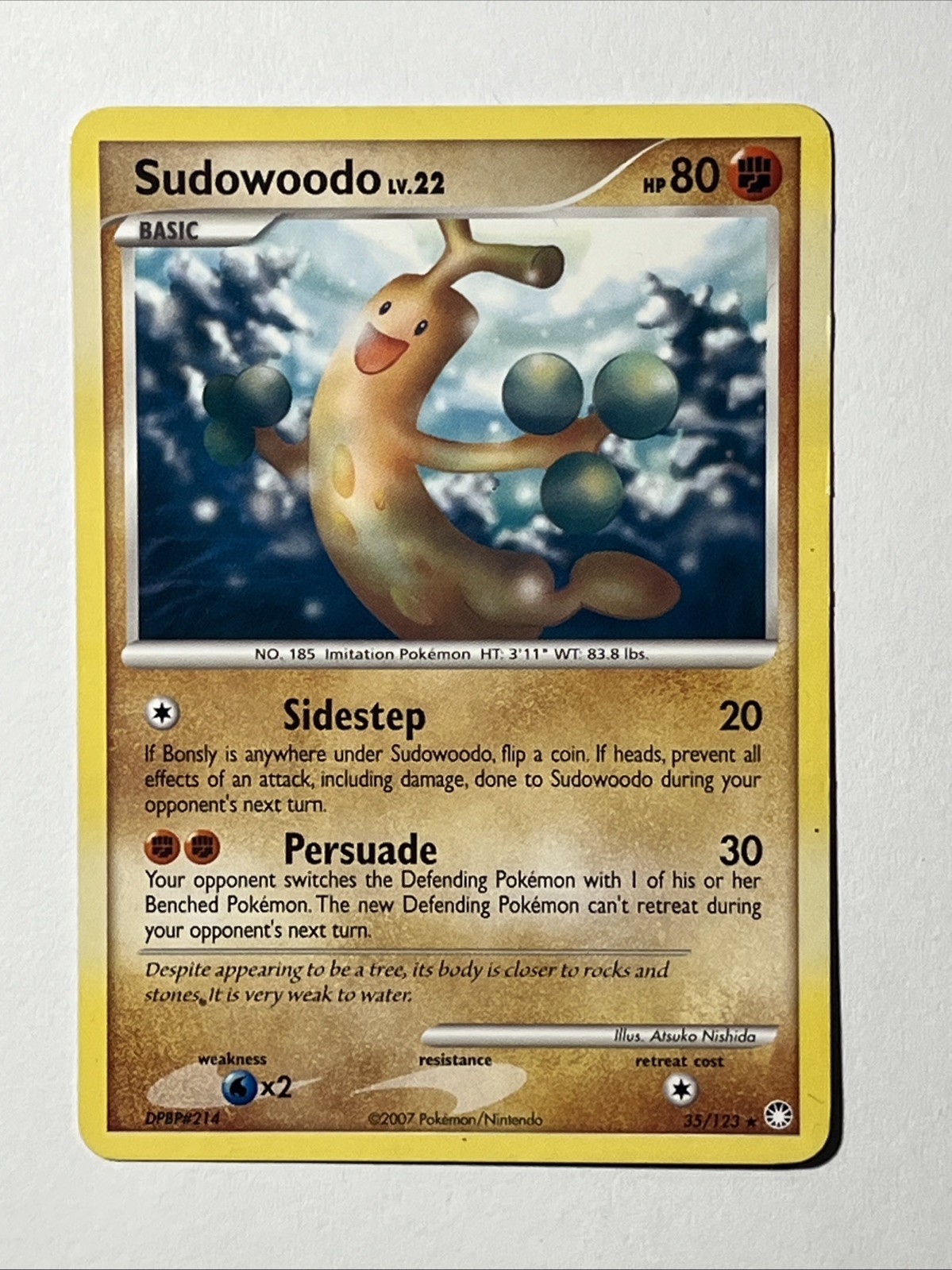 Sudowoodo 35/123 Mysterious Treasures Regular