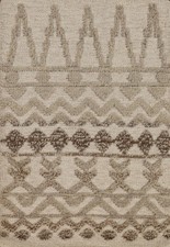 Handmade Moroccan Oriental Accent Rug 2x3 Ivory Wool Geometric Foyer Carpet Handmade Moroccan Oriental Accent Rug 2x3 Ivory Wool Geometric Foyer Carpet - Image 1