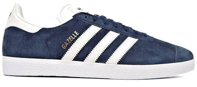 Adidas Gazelle Originals Herren Schuhe Turnschuhe Größe 7-12 marineblau/weiß BB5478