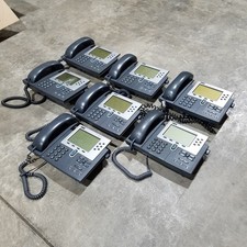 Lot Of 7 Cisco CP-7960G Unified IP Phones - USED