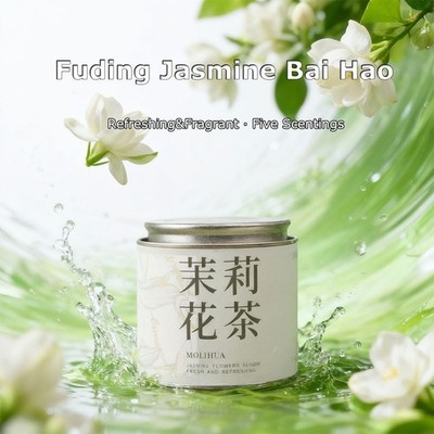 Fuding Jasmine Bai Hao Tea   100% Natural, Pure Leaf, Healthy-02