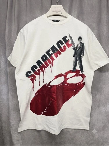 VTG 90S SCARFACE CLOTHING CO TONY MONTANA SINGLE STITCH T SH 1990s vintage concert t-shirt, vintage, size L, single stitch, B+ condition