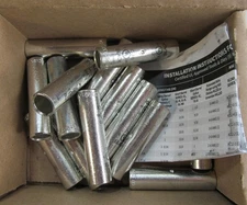 14x NSI POLARIS BLACK C-2/0 COPPER COMPRESSION SPLICE LONG BARREL