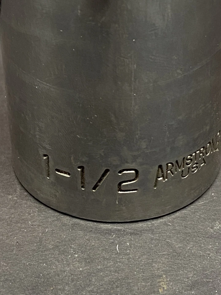ARMSTRONG 12-348 1/2" DRIVE 1-1/2”DEEP 12PT SOCKET SAE USA 🇺🇸 - Image 2 of 4