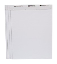 Unruled Easel Pads 34 x 27 in 50 Sheets White Pack of 4