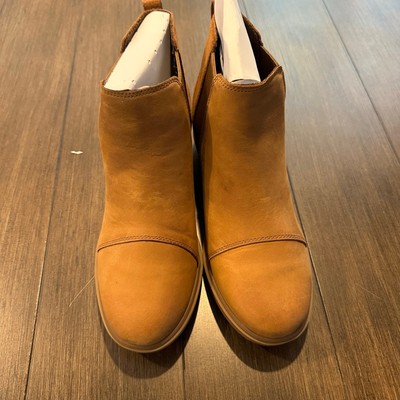 Sorel Women's Evie ll Chelsea Boot Caribou Buff, Gum Size 9