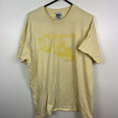 Vtg Excalibur TShirt Yellow Sz XL Casino Hotel Las Vegas Nevada Fairytale