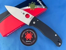 Spyderco C263GP Bodacious Knife Black G-10 Handle S30V Stainless Plain Edge #156