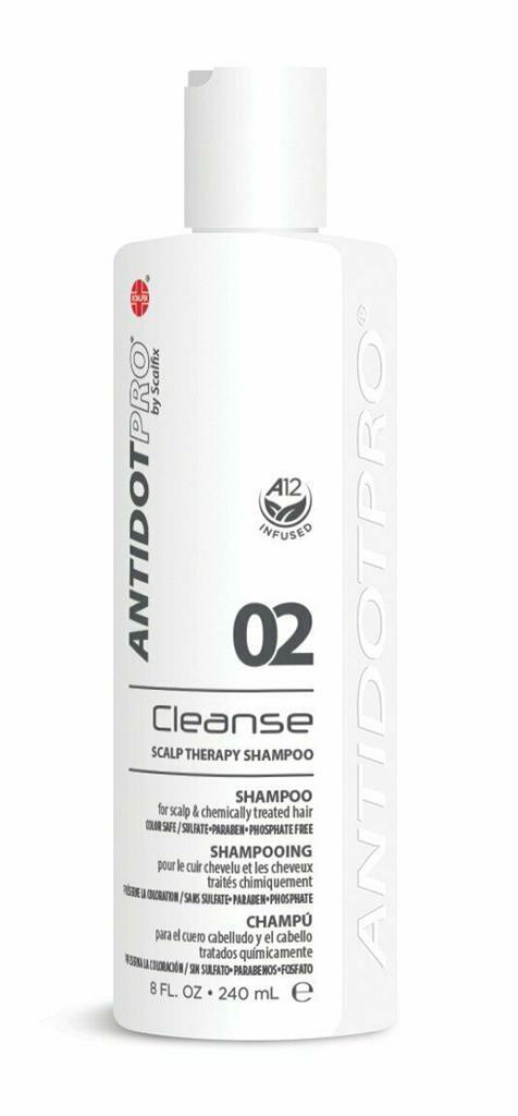 Шампунь для ухода за кожей головы Antidot Pro CLEANSE 02, 8 унций / 240 мл, Новый / Аутентичный