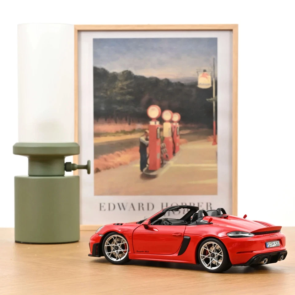 PORSCHE 718 SPYDER RS 2023 Guards Red Norev 187271 Die Cast 1/18 New - Immagine 3 di 4