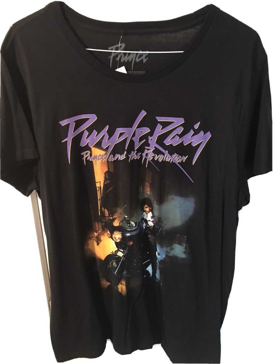 Prince NWT Purple Rain Size XXL Black Tee Shirt Prince | eBay