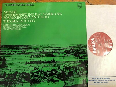 SAL 3664 Mozart Divertimento in E Flat / The Grumiaux Trio