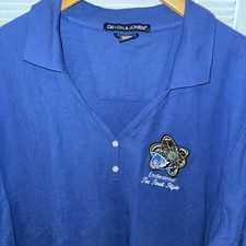 Endeavour Space Shuttle Polo Shirt Womens 3XL Blue NASA Final Flight Pima Cotton