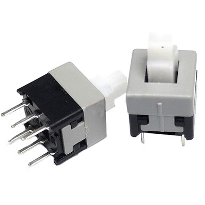 50Pcs Latching 7x7mm   Tactile Ph Button Switch On-Off DIP-6pins HOT SALE #A6-3