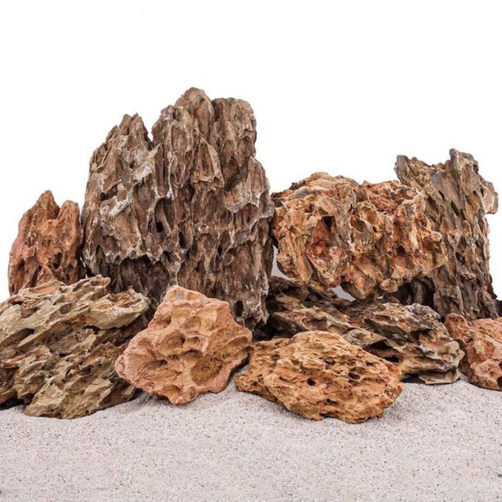 Pietre naturali per acquario drago marrone 10 kg