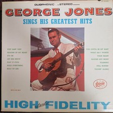 Vintage Vinyl Record LP George Jones - You're In My Heart Folk/Country Music '68