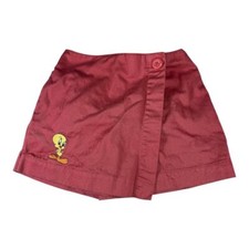 Vintage 90s Looney Tunes Classics Tweety Bird XS Skorts Skirt/ Shorts Combo Pink