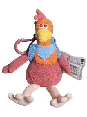 Vintage Chicken Run Plüsch Anhänger Aardman NEU Dreamworks 1999 Stofftier