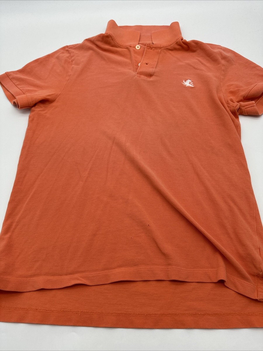Express Polo Shirt Men Small Orange Embroidered Logo…#11775 | eBay