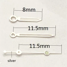 11.5mm Silver Trim with Green Lume Watch Hand Set for Ronda 515 Quartz Movement