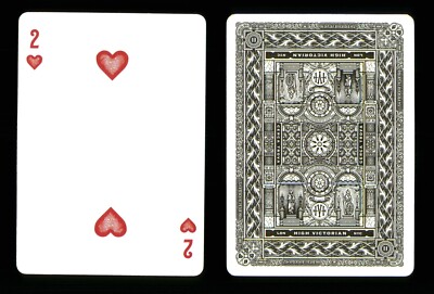 1 x playing card Theory11 High Victorian - 2 of Hearts ZT 39