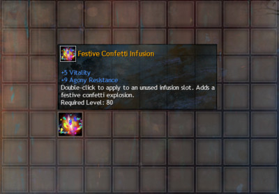 Festive Confetti Infusion - Lieferung EU/NA für Guild Wars 2 GW2