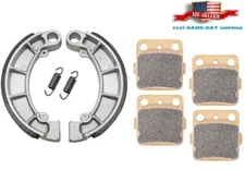 For Honda Rancher 420 Front Rear Brake Pads Shoe TRX420FE TRX420FM 4x4 2007-2023