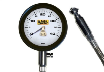 #ad #ad AutoMeter 2162 Analog Tire Pressure Gauge w Peak amp; Hold Bleed Valve 0 40 Psi $48.00