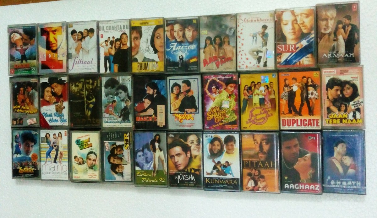BOLLYWOOD LOT 321X Cassette Audio Tapes RARE Hindi Old/New many - Main Image