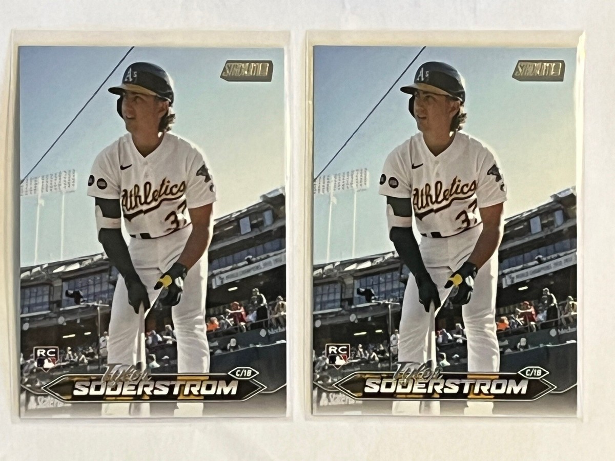 2024 Topps Stadium Club Tyler Soderstrom Rookie Lot x2 Oakland A