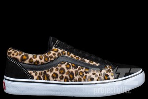 vans old skool black leopard