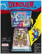 Dracula Stern Pinball - Flyer/ Brochure / Ad / 